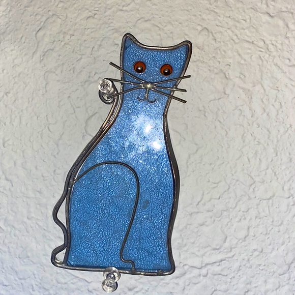 stained glass cat suncatcher for window - Picture 1 of 3